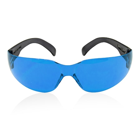 Safe Handler Safety Glasses, Anti-Scratch, Blue Lens, Black Frame BLSH-ESCR-CLBT-SG7BL